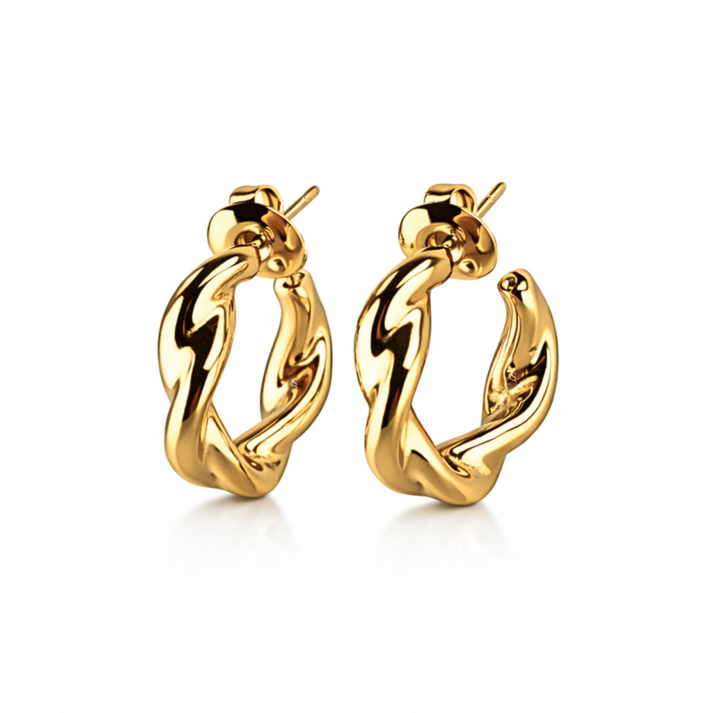 Aveline Hoops Guldbelagt