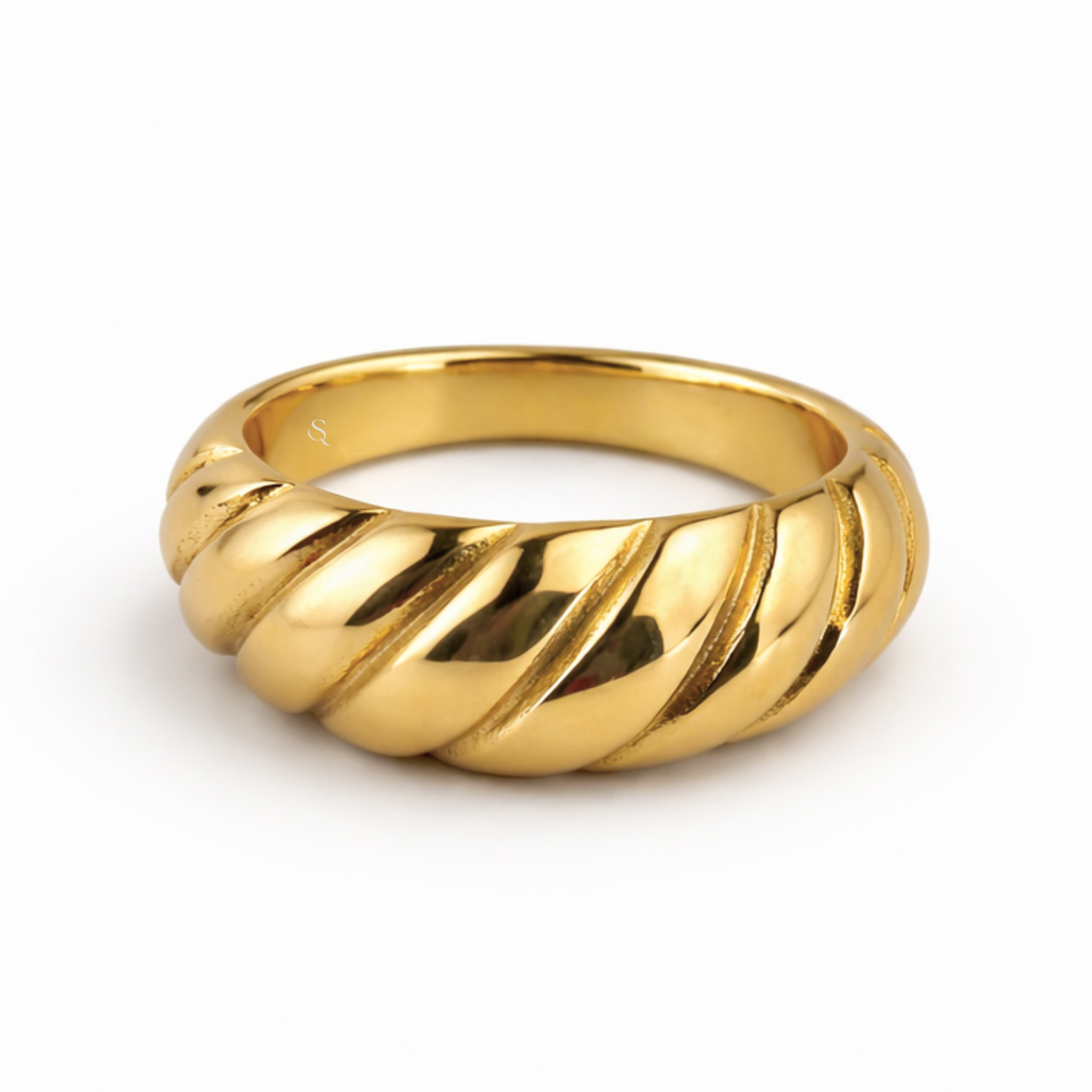 Flow Ring Guldbelagt