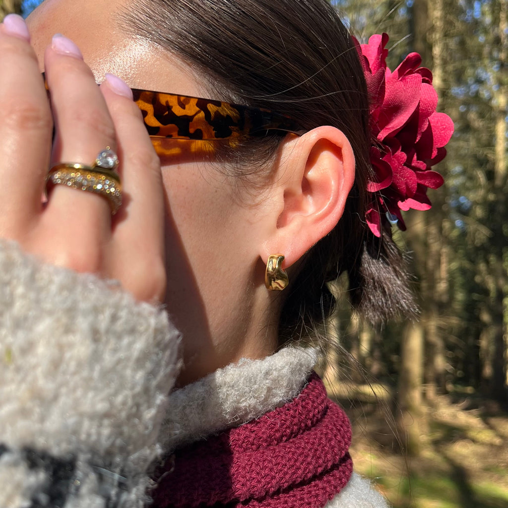 Noelle Hoops Guldbelagt