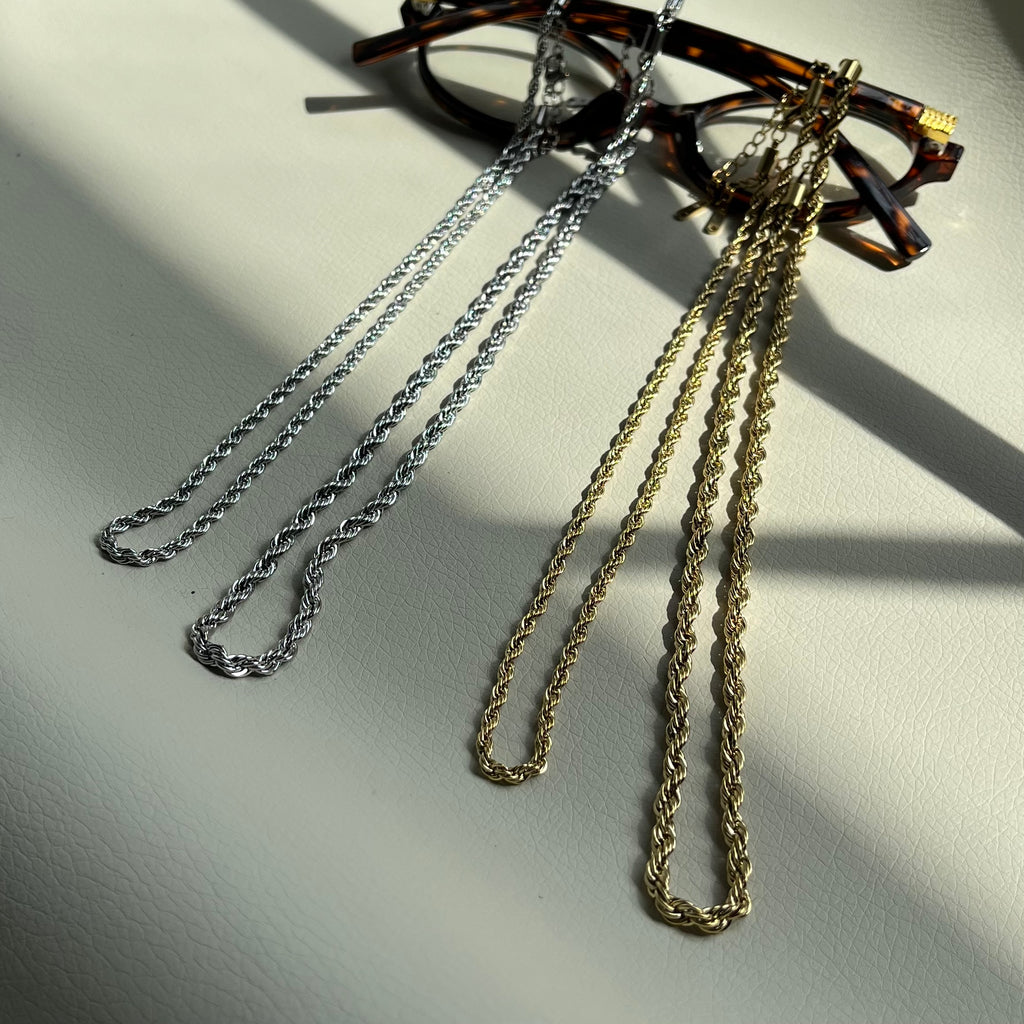 Classic Rope 3mm Halskæde Guldbelagt