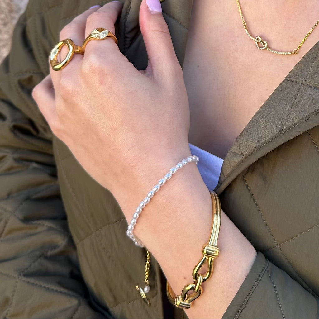 Siena Bangle Guldbelagt