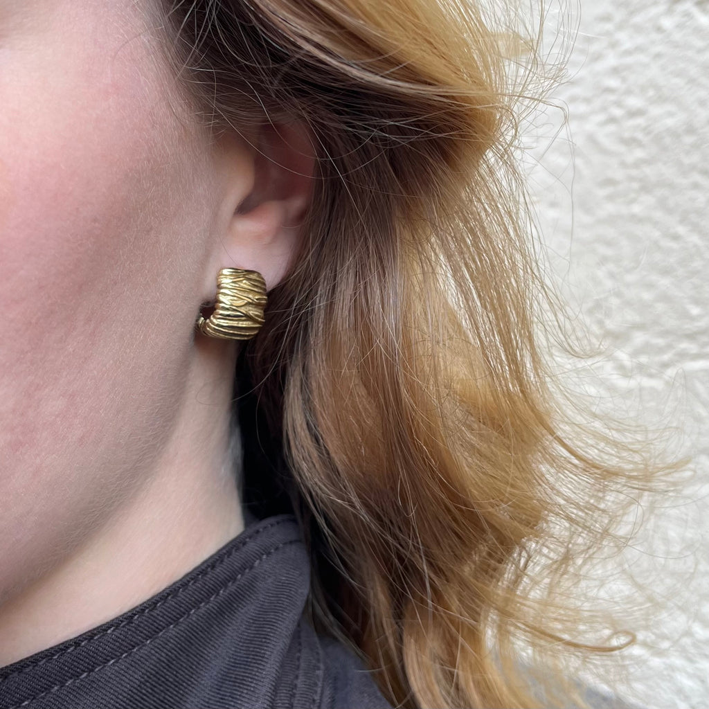Willow Hoops Guldbelagt