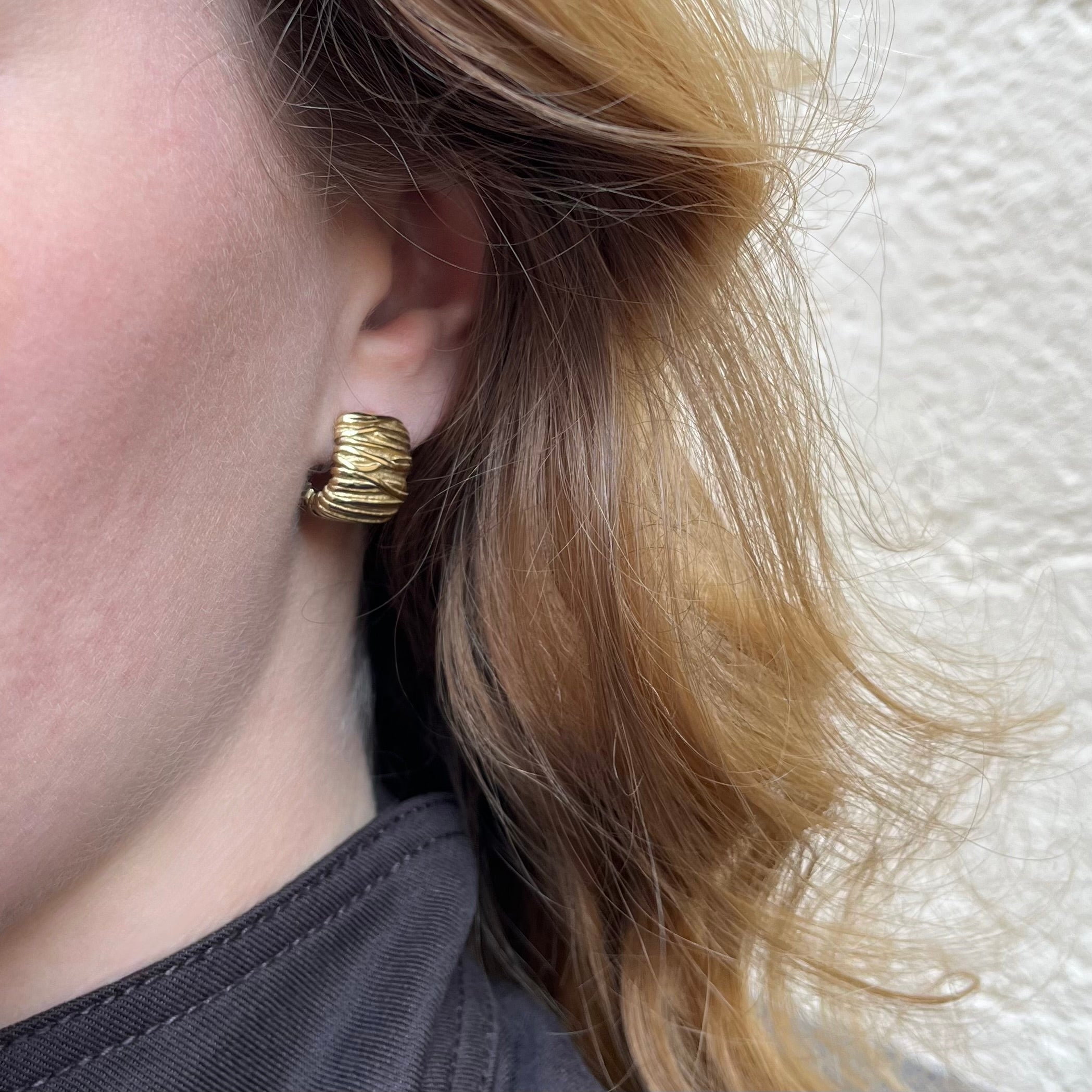 Willow Hoops Guldbelagt