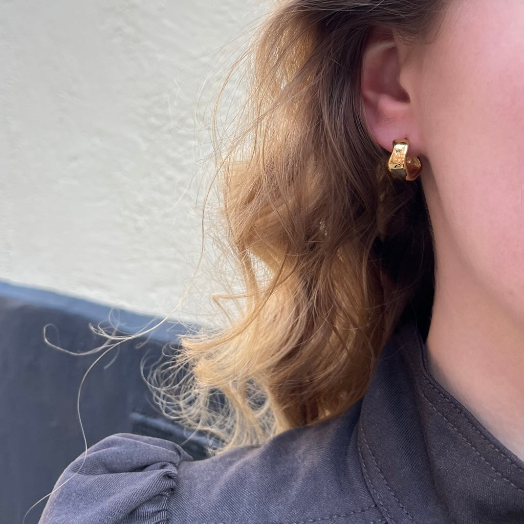 Noelle Hoops Guldbelagt