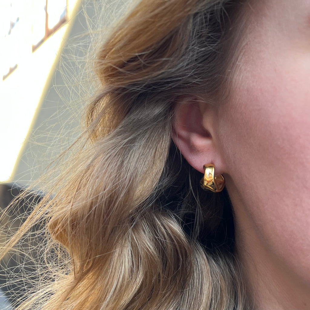 Noelle Hoops Guldbelagt