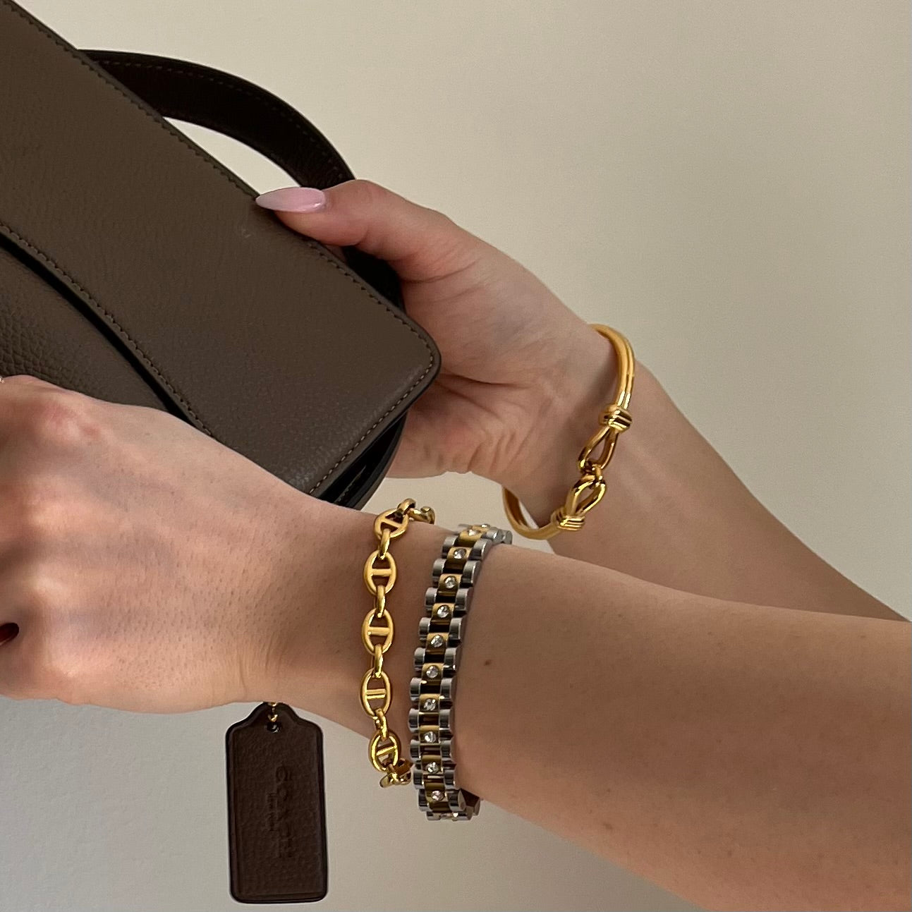 Siena Bangle Guldbelagt