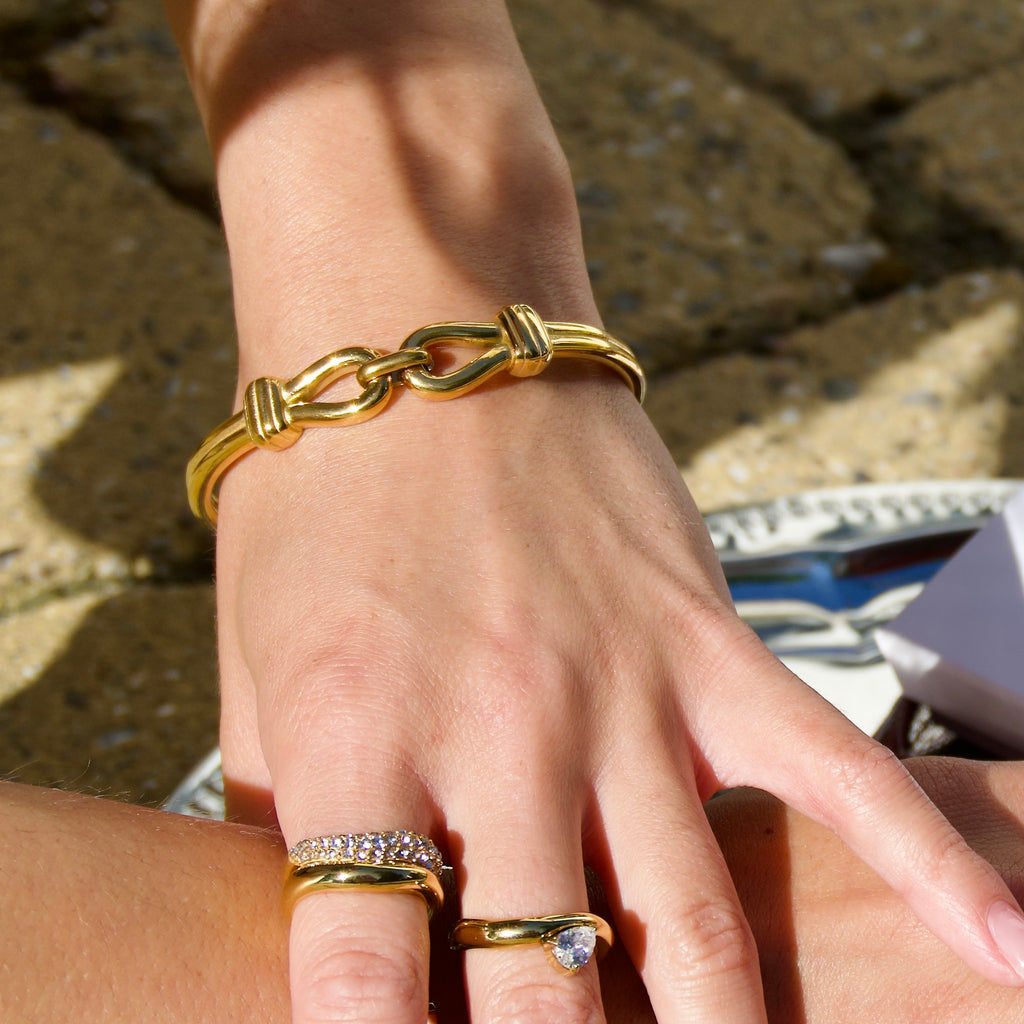 Siena Bangle Guldbelagt