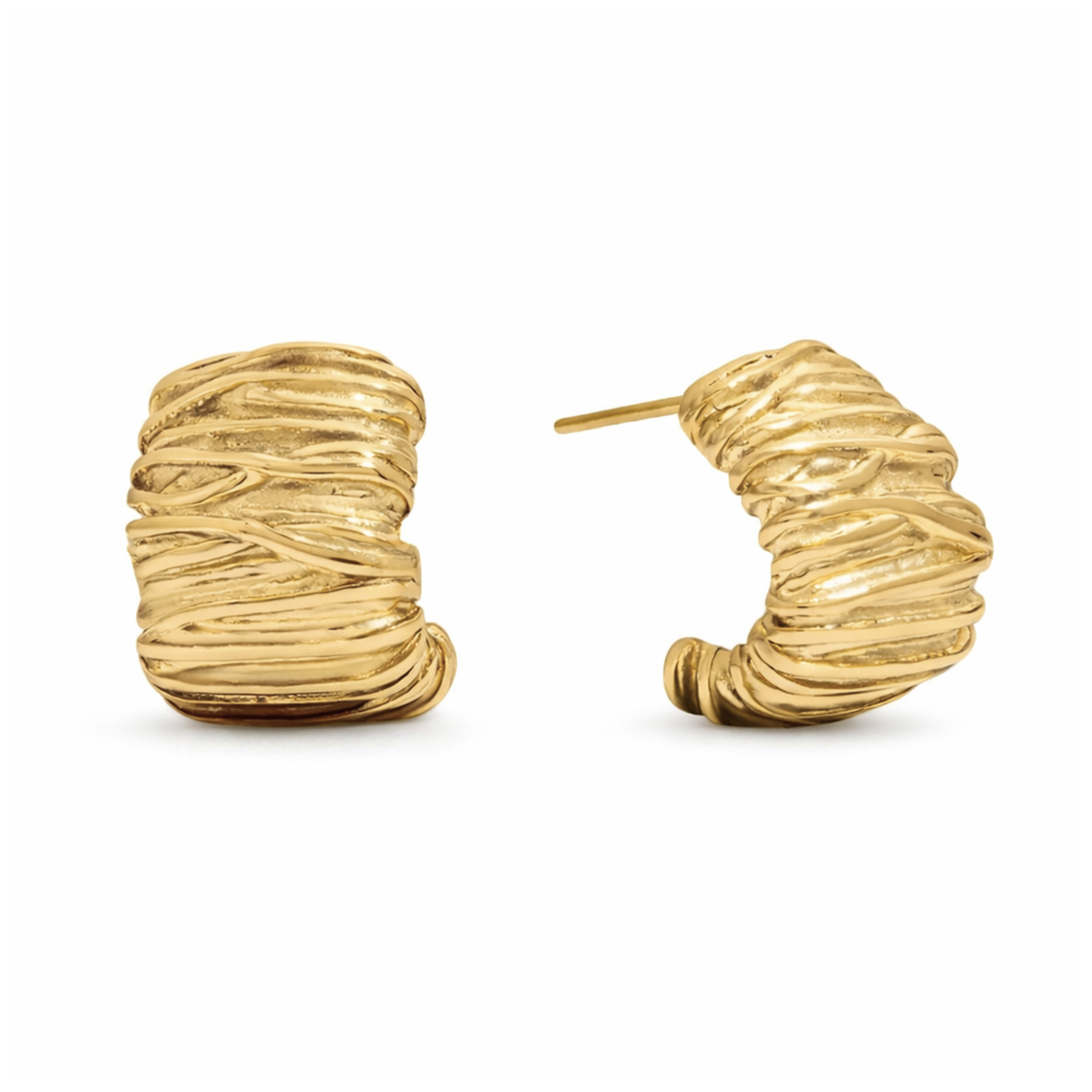 Willow Hoops Guldbelagt